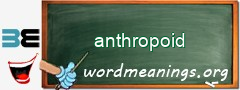 WordMeaning blackboard for anthropoid